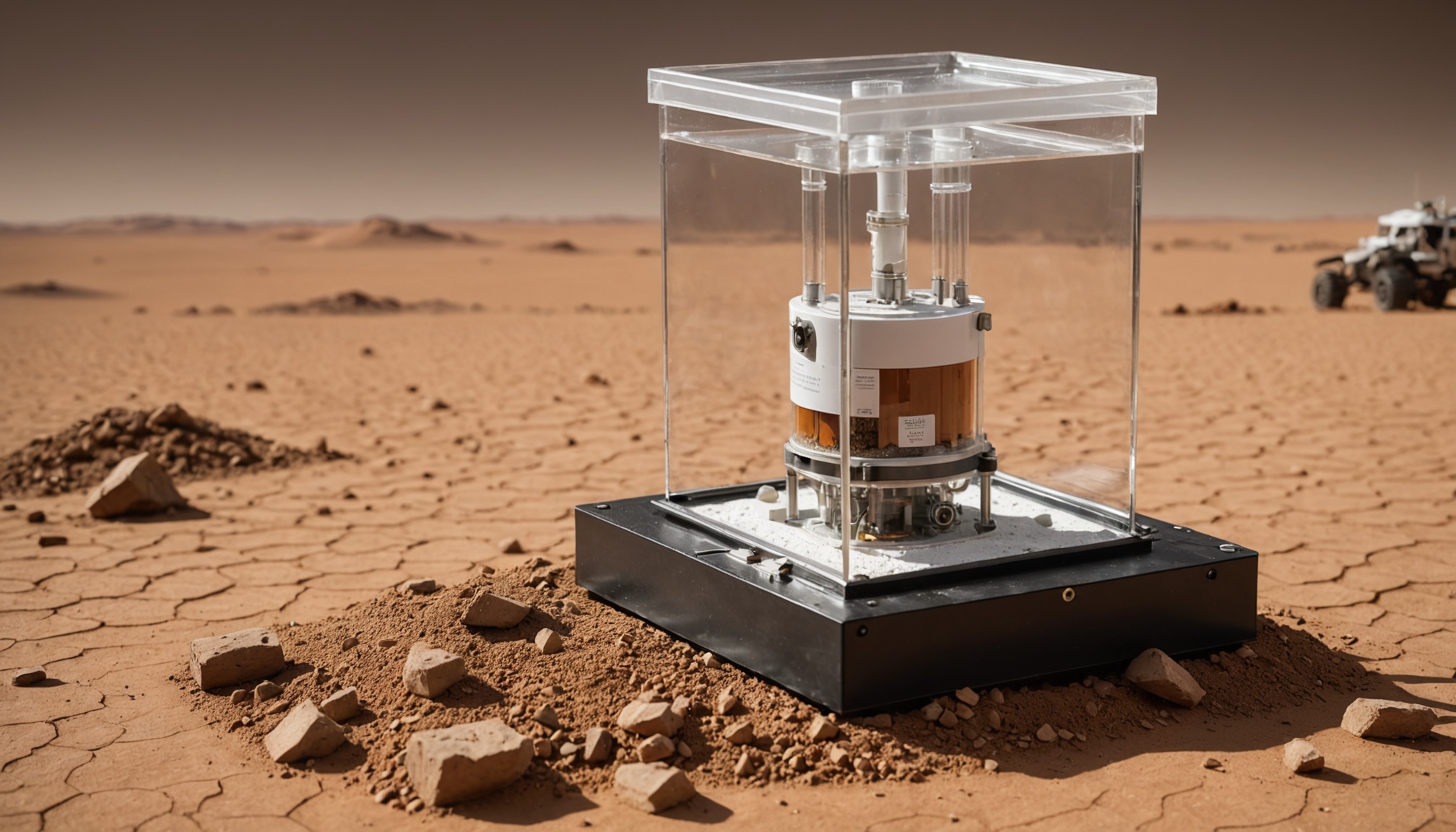 An engineered bacterium that grows on Martian dirt