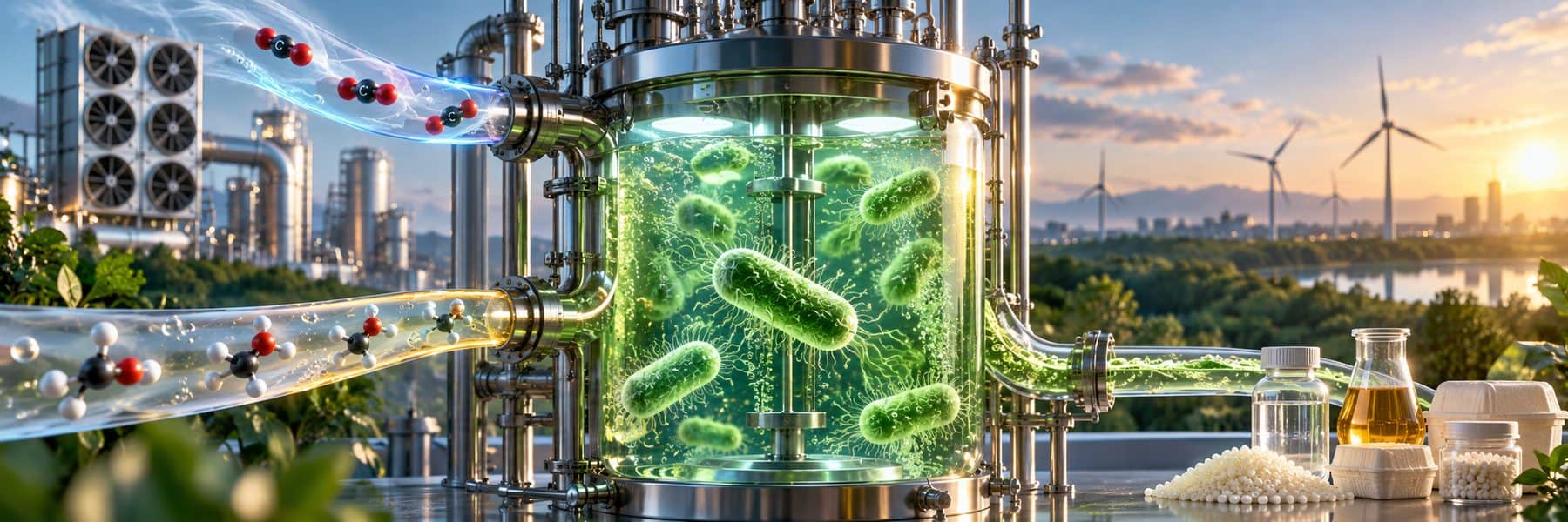 Engineered E. Coli Turns CO2 and Methanol into Chemicals