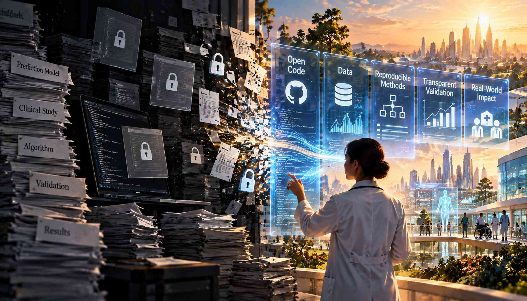 AI Audit Finds Clinical Prediction Models Rarely Share Their Code