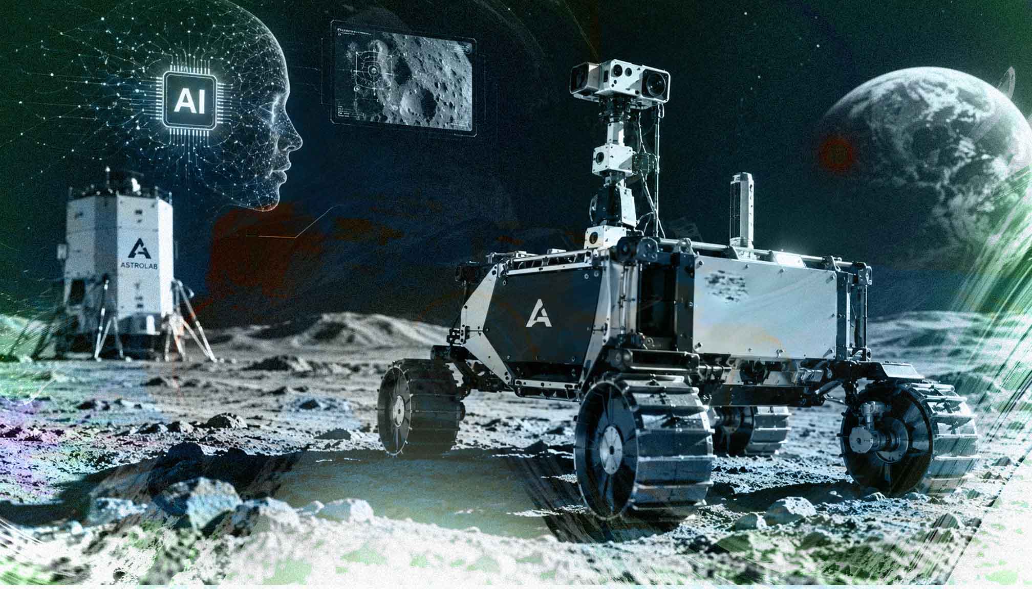 AI heads to the moon aboard Astrolab's FLIP rover
