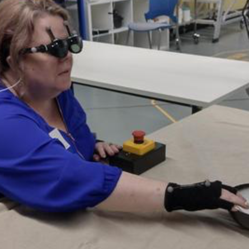 Smart glasses with new 'acoustic touch' feature may help blind or low-visioned persons recognize and reach objects