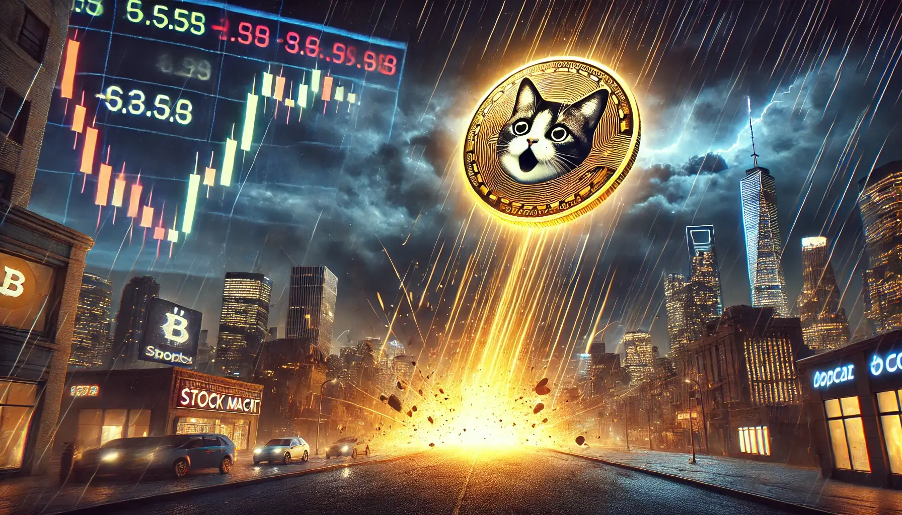 "Meme Coin POPCAT Plummets 16% Overnight, Exits Top 100 Cryptocurrencies"