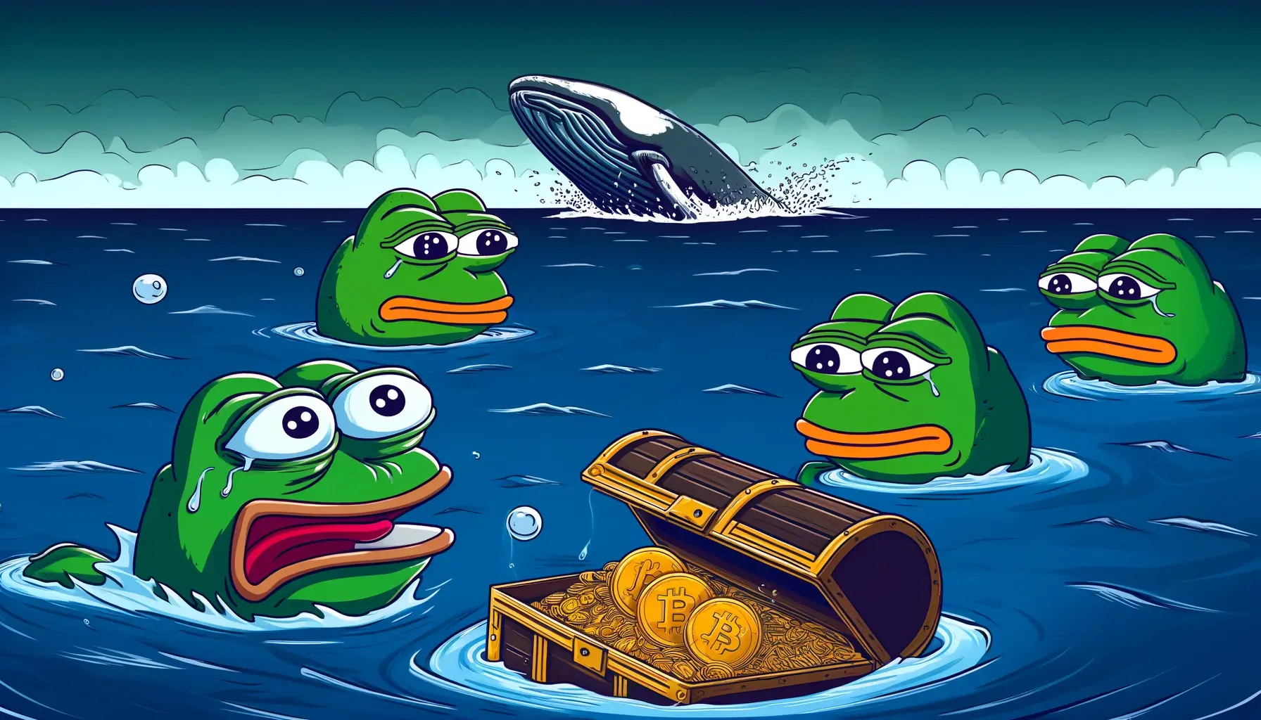 Pepe Whales Reducing Activity as Meme Coin's Value Continues Dropping