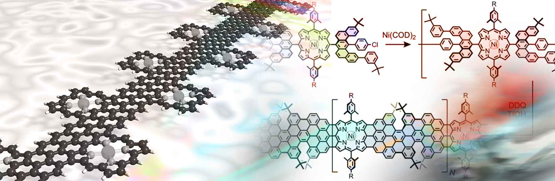 New way to link porphyrins and graphene for advanced electronics