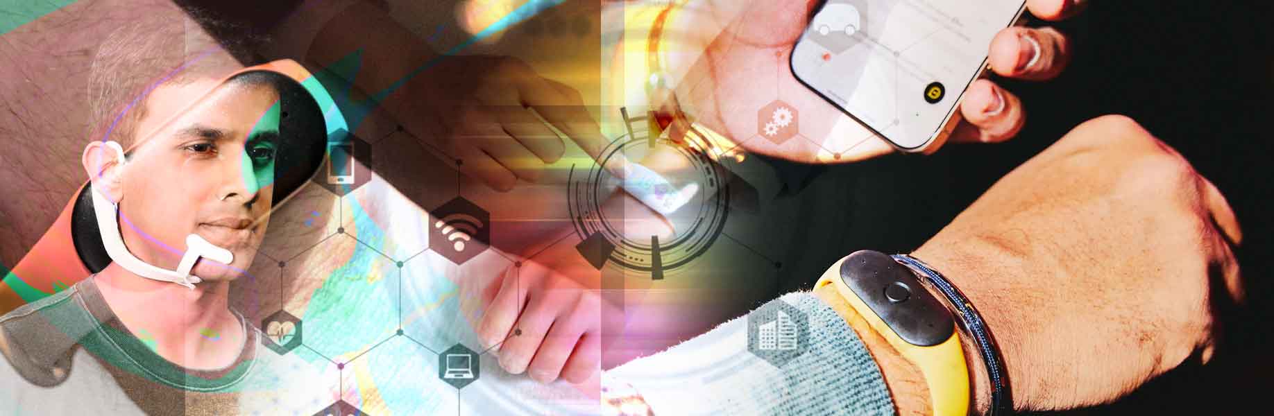 Wearable device enables silent communication with AI